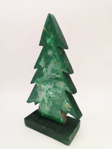 Resin Tannenbaum aus Mango Holz - Grün Weiß Gold