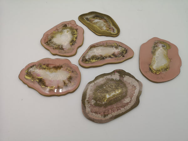 Untersetzer Set Rosa Gold